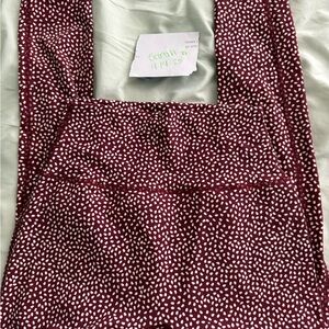 BUFFBUNNY Red and White Polka Dot Leggings